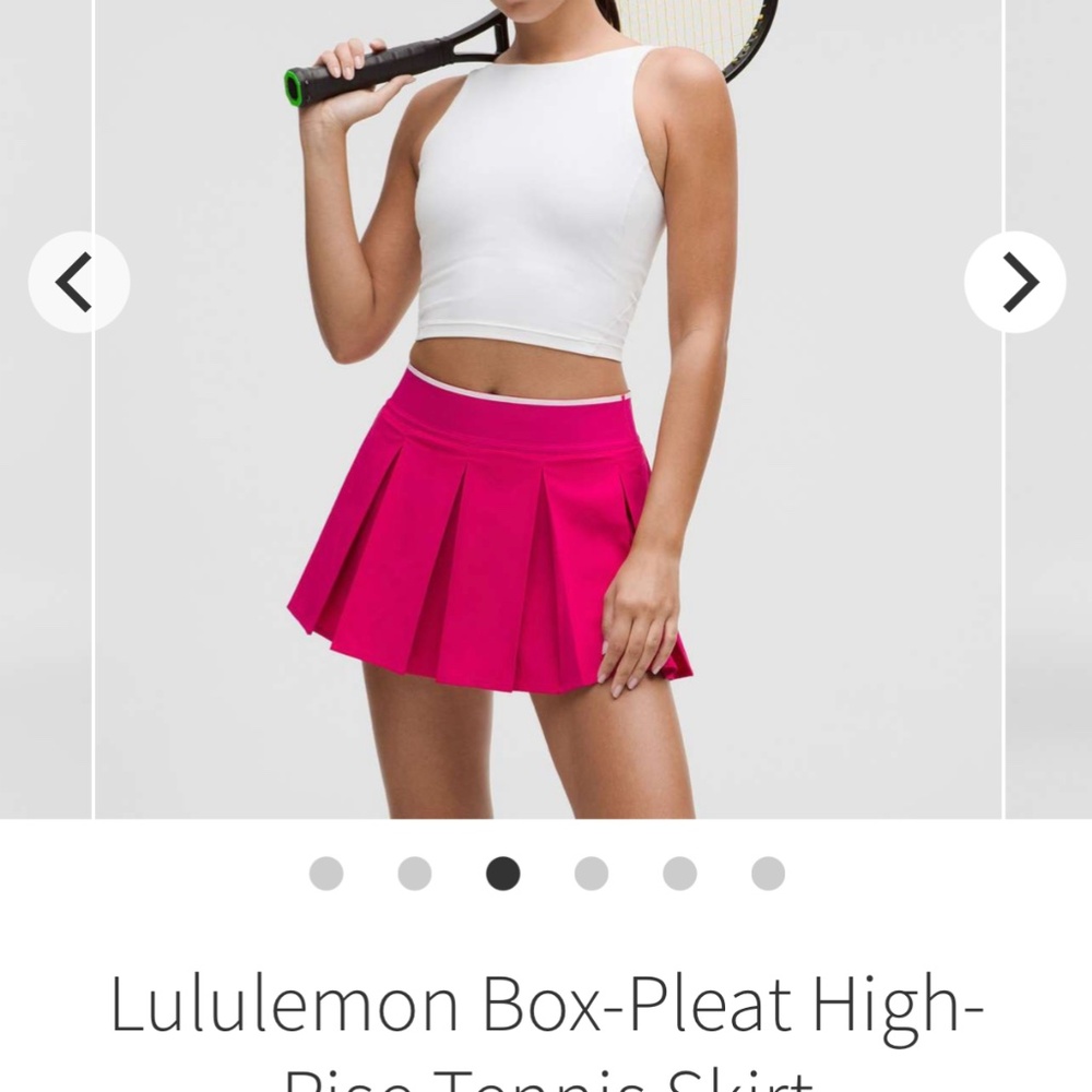 Lululemon box pleat tennis skirt